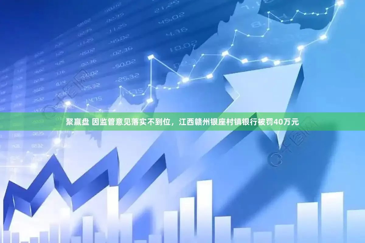 聚赢盘 因监管意见落实不到位，江西赣州银座村镇银行被罚40万元